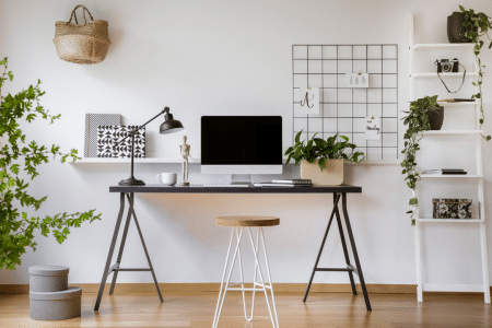 Clean home office boosts productivity