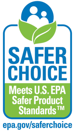 EPA Safer Choice badge, meets U.S. EPA Safer Product Standards